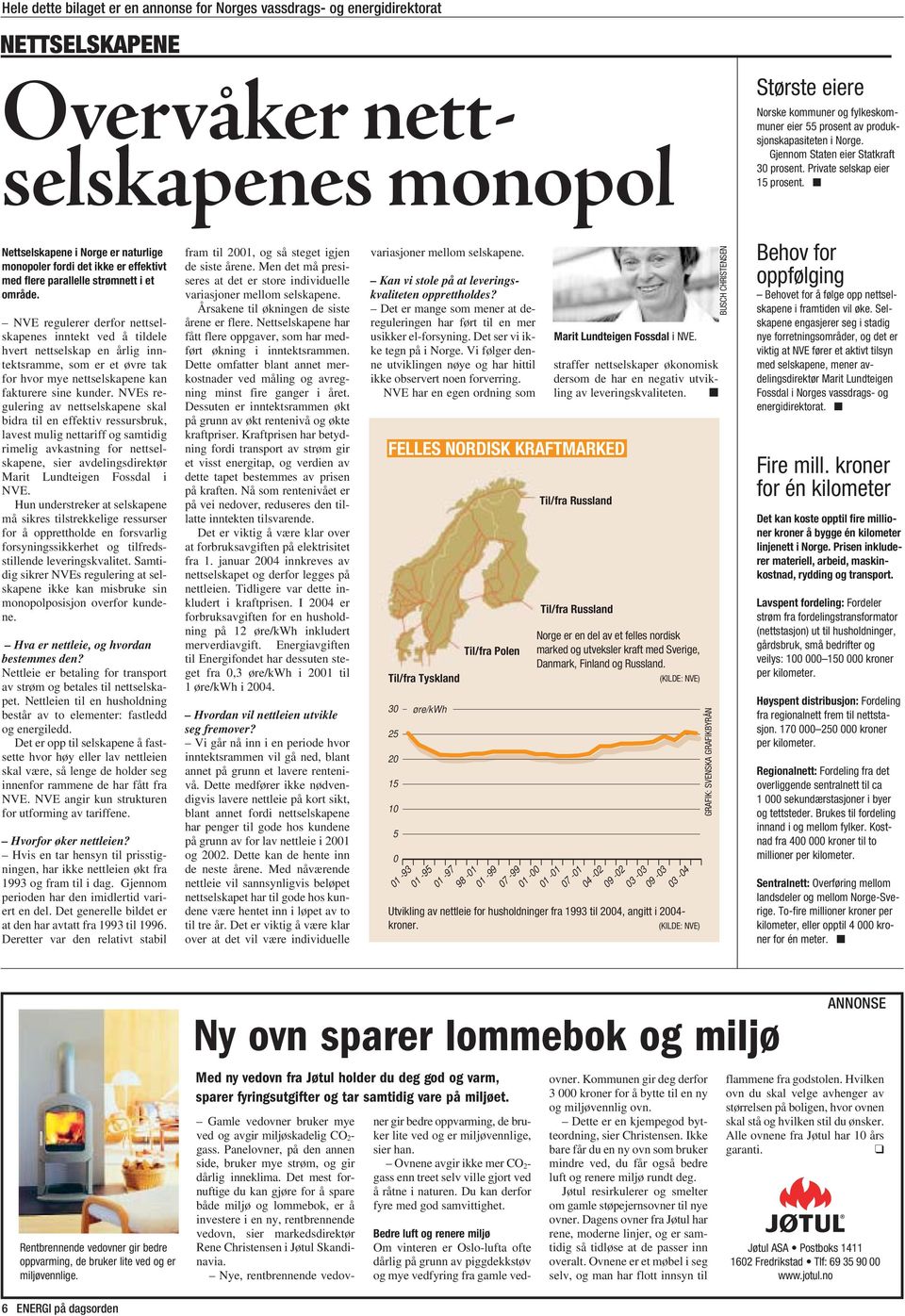 NVE regulerer derfor nettselskapenes inntekt ved å tildele hvert nettselskap en årlig inntektsramme, som er et øvre tak for hvor mye nettselskapene kan fakturere sine kunder.