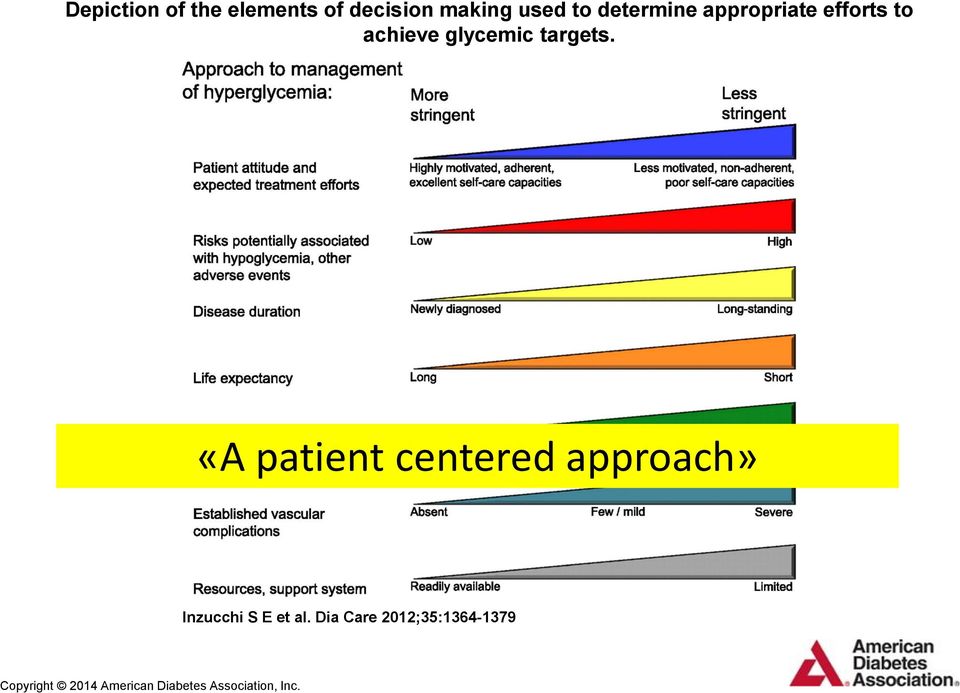 «A patient centered approach» Inzucchi S E et al.