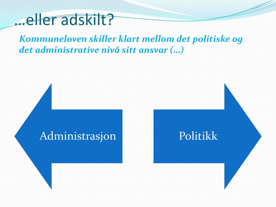 mellom det politiske og det