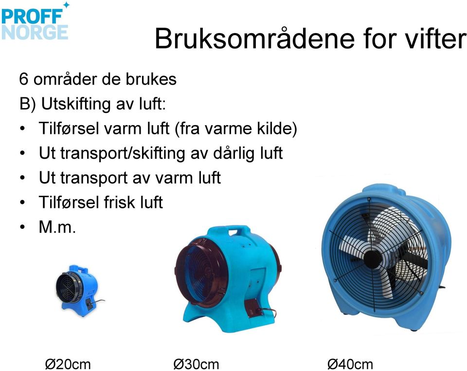 kilde) Ut transport/skifting av dårlig luft Ut