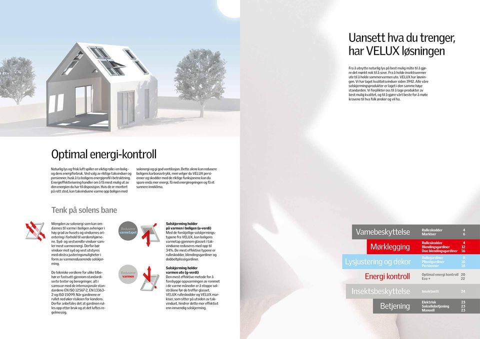 Optimal energi-kontroll Naturlig lys og frisk luft spiller en viktig rolle i en bolig - og dens energiforbruk.