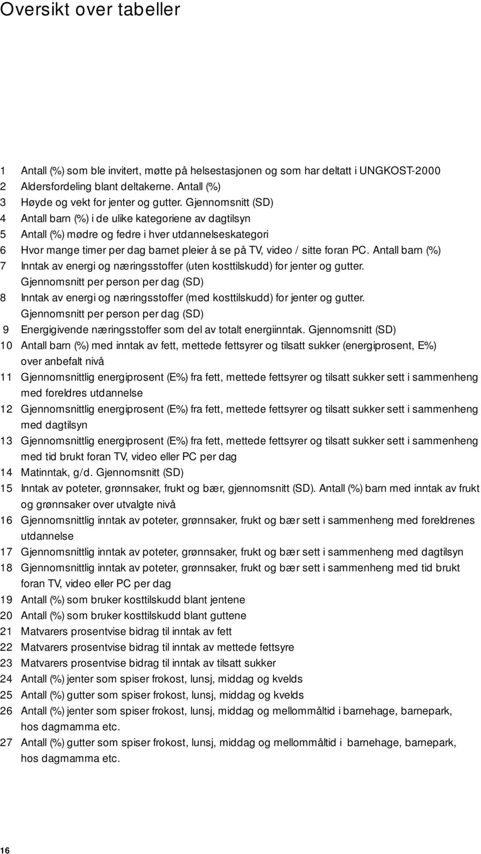 PC. Antall barn (%) 7 Inntak av energi og næringsstoffer (uten kosttilskudd) for jenter og gutter.