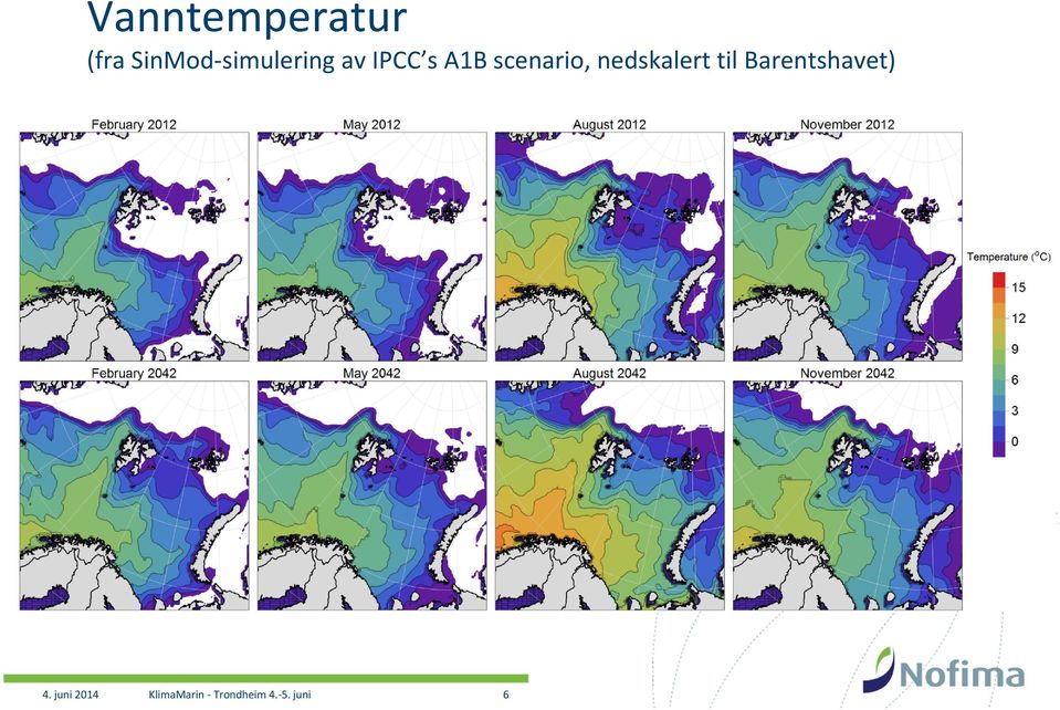 scenario, nedskalert til