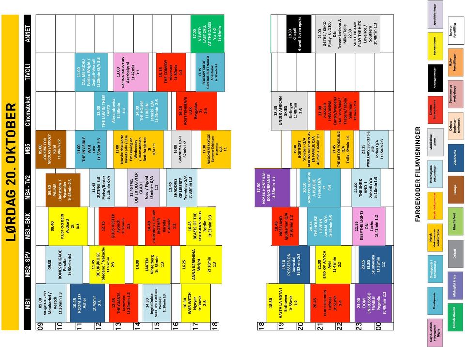 30 Ingrid Dokka: MEET THE FOKKENS Provaas 12.45 THE 1t 20min GIANTS Lammers 1t 24min 16.30 WAR WITCH Nguyen 14.30 18.30 16.30 HASTA LA VISTA! WAR WITCH Enthoven Nguyen 1t 55min 20.45 18.