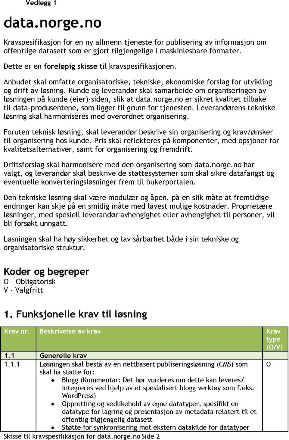 Kunde og leverandør skal samarbeide om organiseringen av løsningen på kunde (eier)-siden, slik at data.norge.no er sikret kvalitet tilbake til data-produsentene, som ligger til grunn for tjenesten.