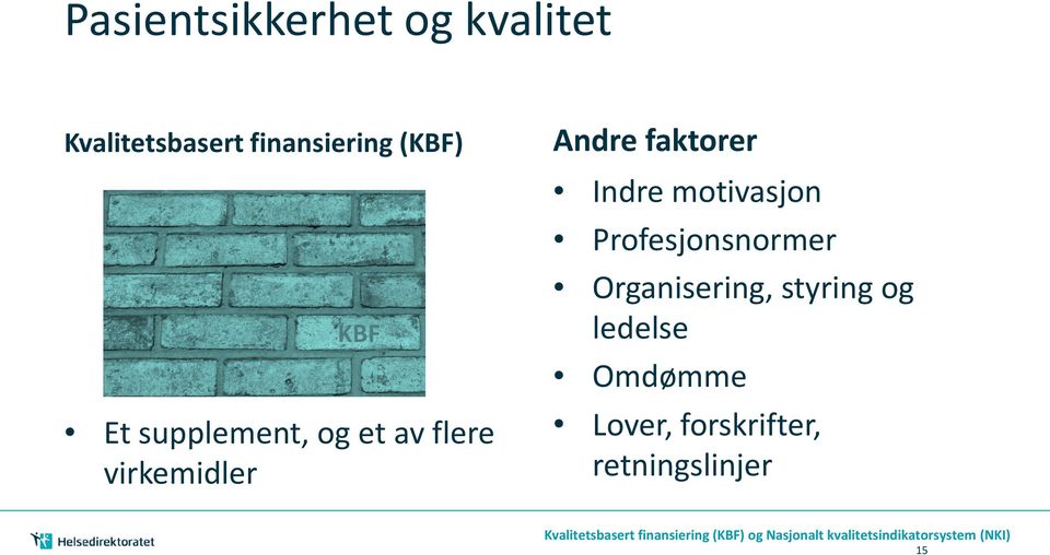 faktorer Indre motivasjon Profesjonsnormer Organisering,