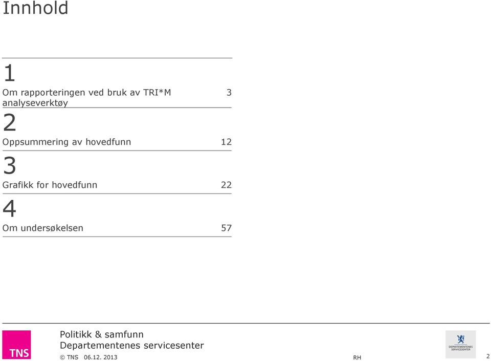 Oppsummering av hovedfunn 12 3