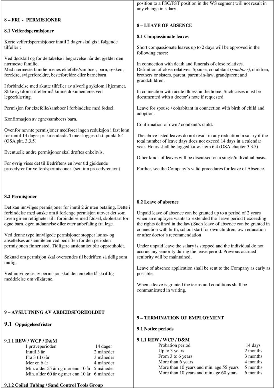 Med nærmeste familie menes ektefelle/samboer, barn, søsken, foreldre, svigerforeldre, besteforeldre eller barnebarn. I forbindelse med akutte tilfeller av alvorlig sykdom i hjemmet.