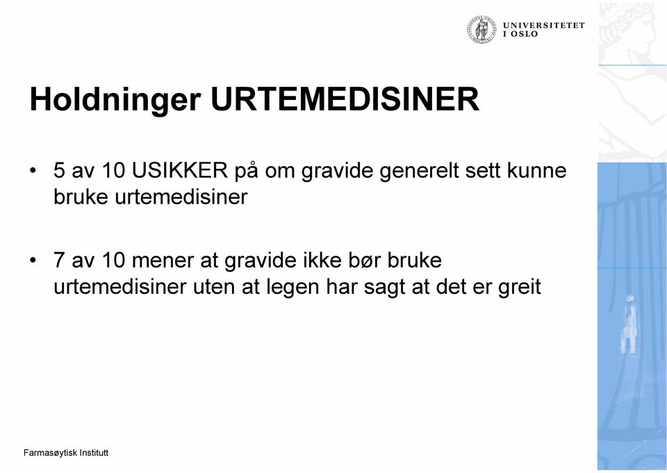 urtemedisiner 7 av 10 mener at gravide ikke