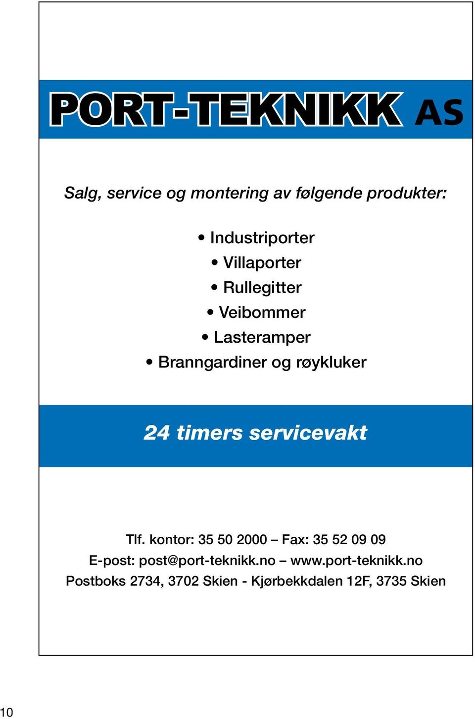 timers servicevakt Tlf.