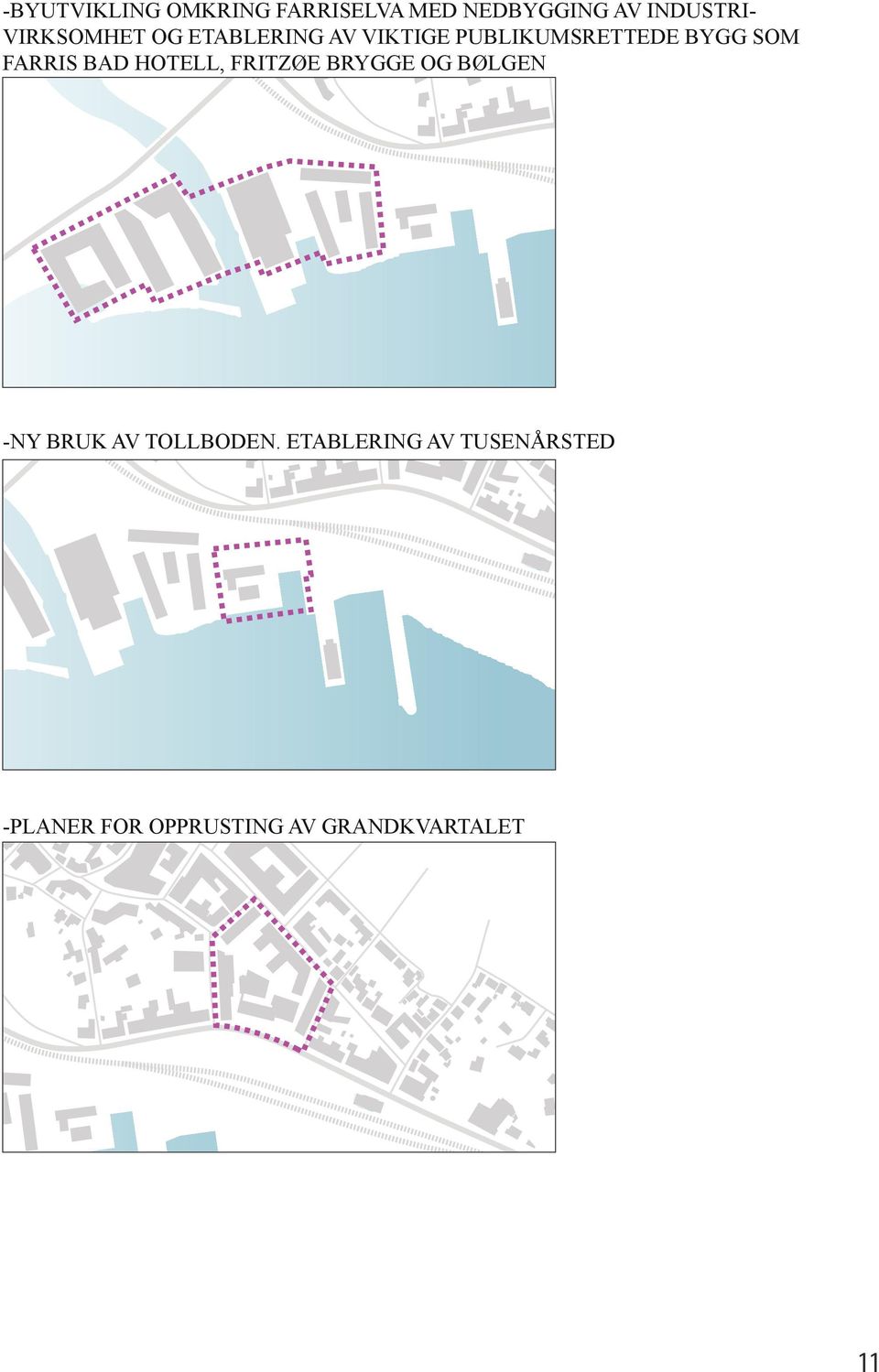 FARRIS BAD HOTELL, FRITZØE BRYGGE OG BØLGEN -NY BRUK AV