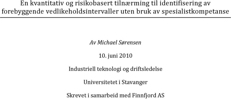 spesialistkompetanse Av Michael Sørensen 10.