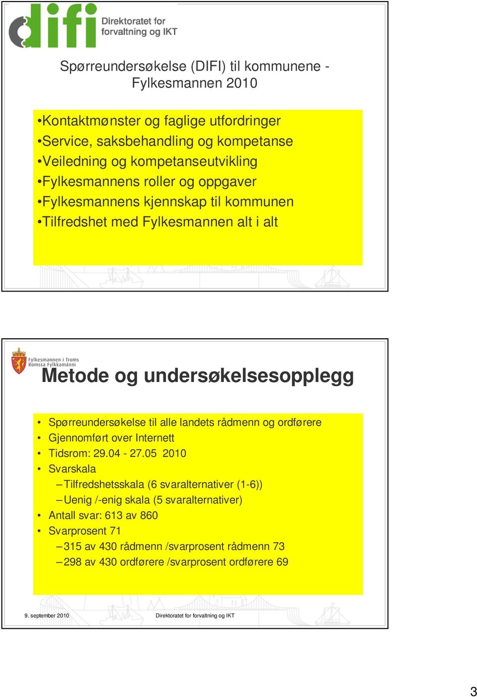 landets rådmenn og ordførere Gjennomført over Internett Tidsrom: 29.04-27.