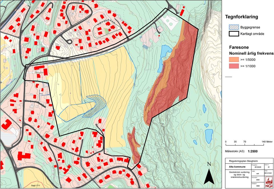 Reguleringsplan Skogheim Alta kommune Geoteknisk vurdering og stein- og