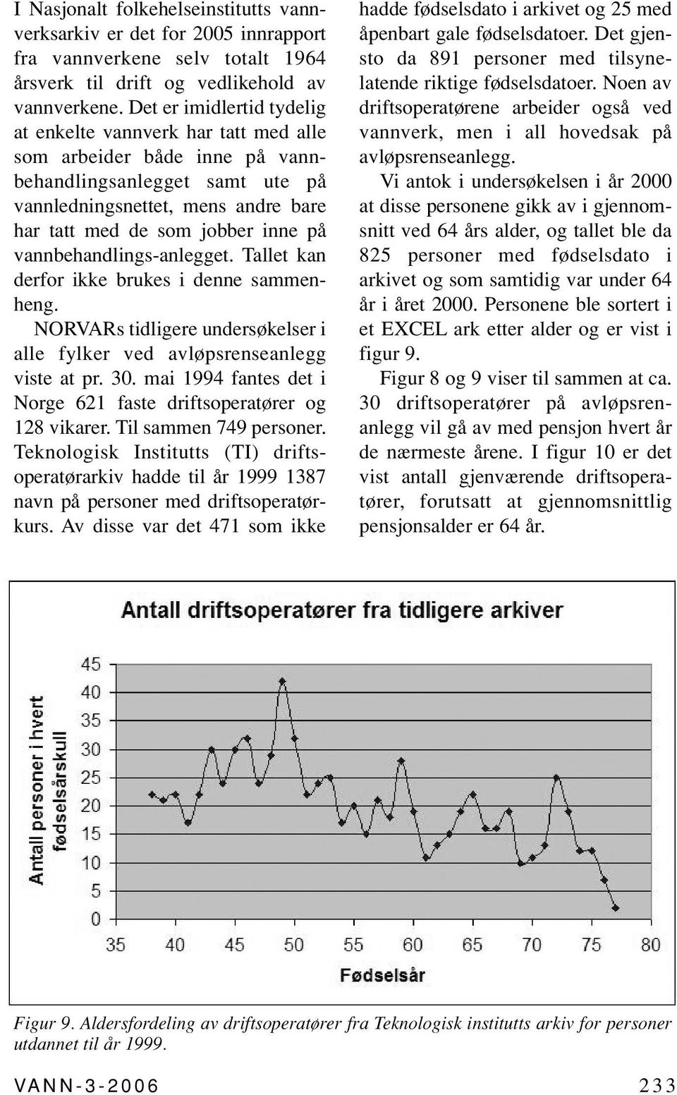 vannbehandlings-anlegget. Tallet kan derfor ikke brukes i denne sammenheng. NORVARs tidligere undersøkelser i alle fylker ved avløpsrenseanlegg viste at pr. 30.