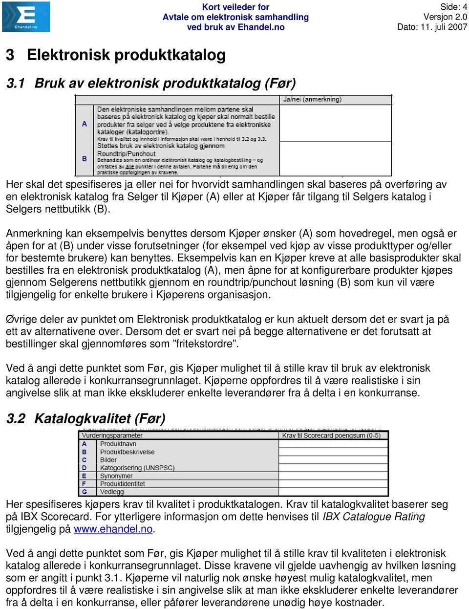 Kjøper får tilgang til Selgers katalog i Selgers nettbutikk (B).