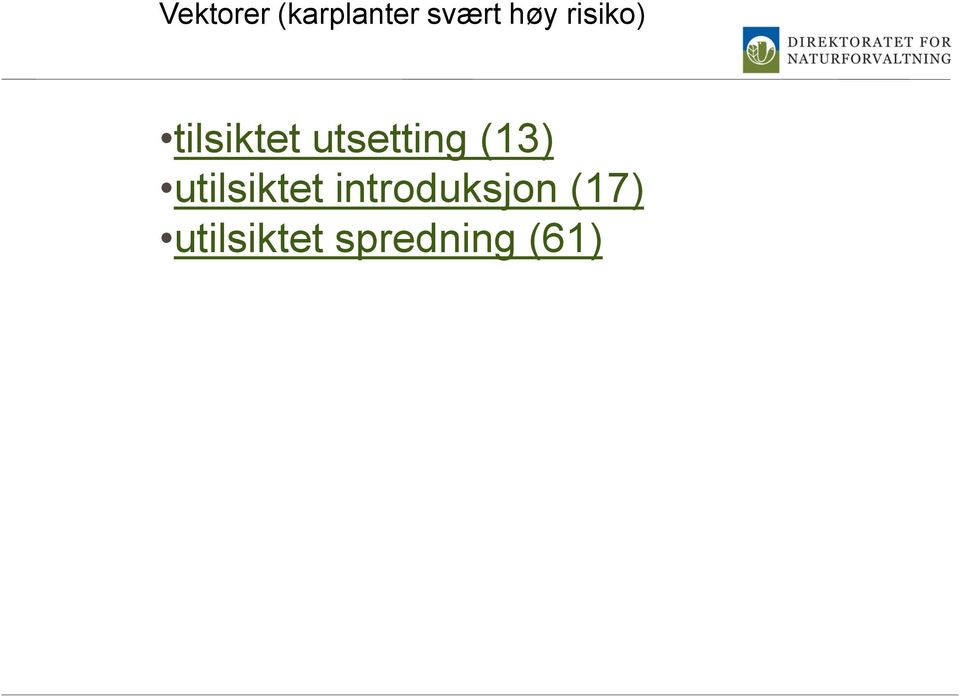 utsetting (13) utilsiktet