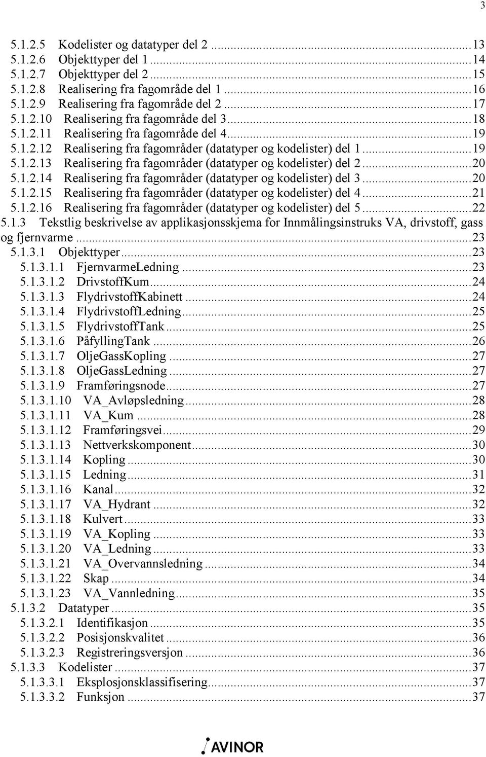 .. 20 5.1.2.14 Realisering fra fagområder (datatyper og kodelister) del 3... 20 5.1.2.15 Realisering fra fagområder (datatyper og kodelister) del 4... 21 5.1.2.16 Realisering fra fagområder (datatyper og kodelister) del 5.