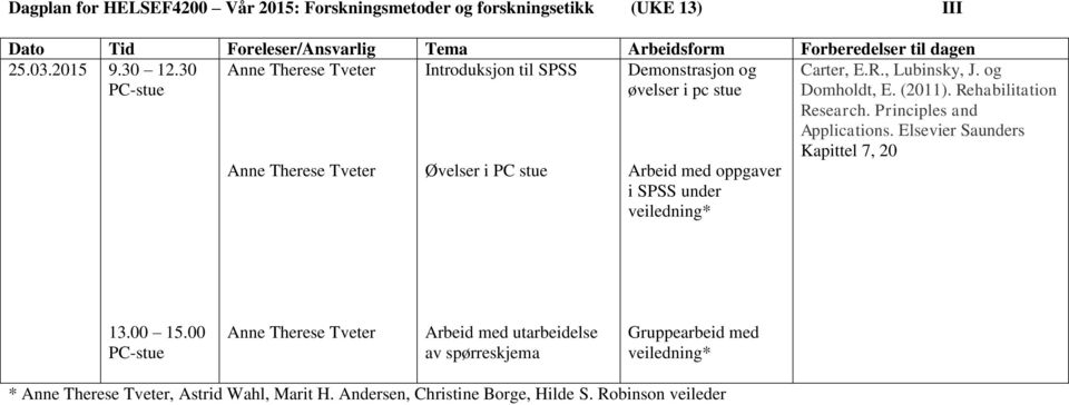 30 Introduksjon til SPSS Demonstrasjon og øvelser i pc stue Øvelser i PC stue Arbeid med