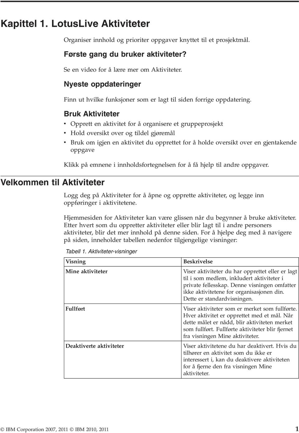 Bruk Aktiviteter Velkommen til Aktiviteter v v v Opprett en aktivitet for å organisere et gruppeprosjekt Hold oversikt over og tildel gjøremål Bruk om igjen en aktivitet du opprettet for å holde