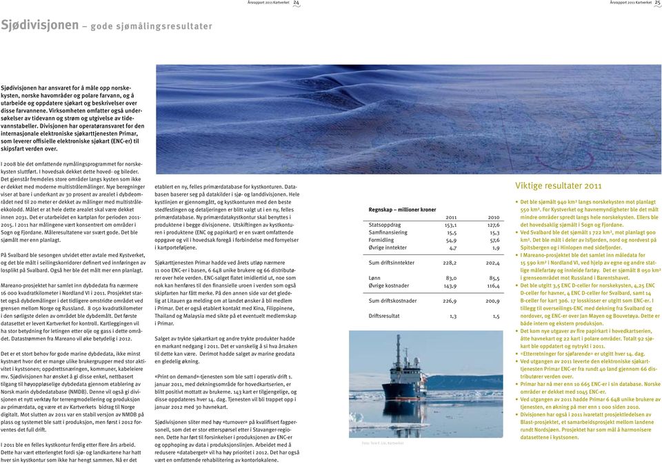 Divisjonen har operatøransvaret for den internasjonale elektroniske sjøkarttjenesten Primar, som leverer offisielle elektroniske sjøkart (ENC-er) til skipsfart verden over.