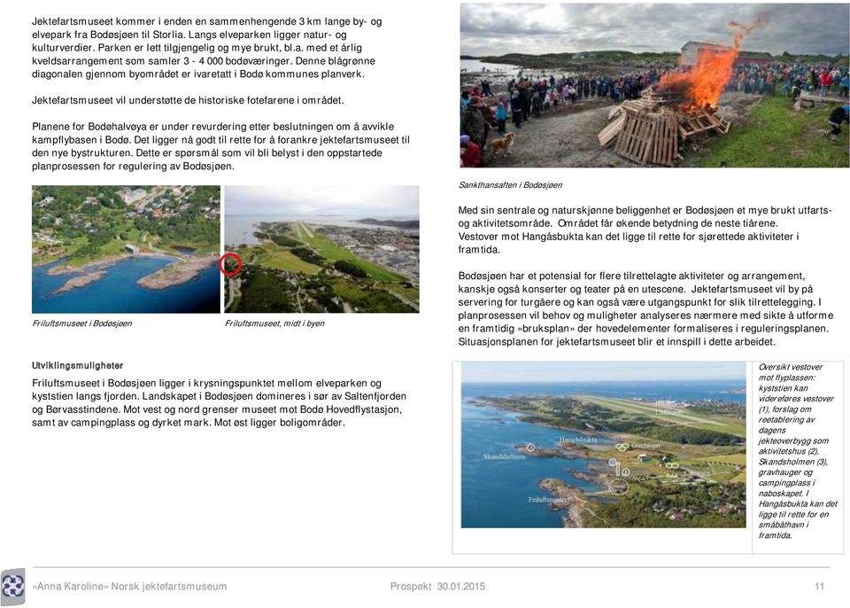 Planene for Bodøhalvøya er under revurdering etter beslutningen om å avvikle kampflybasen i Bodø. Det ligger nå godt til rette for å forankre jektefartsmuseet til den nye bystrukturen.