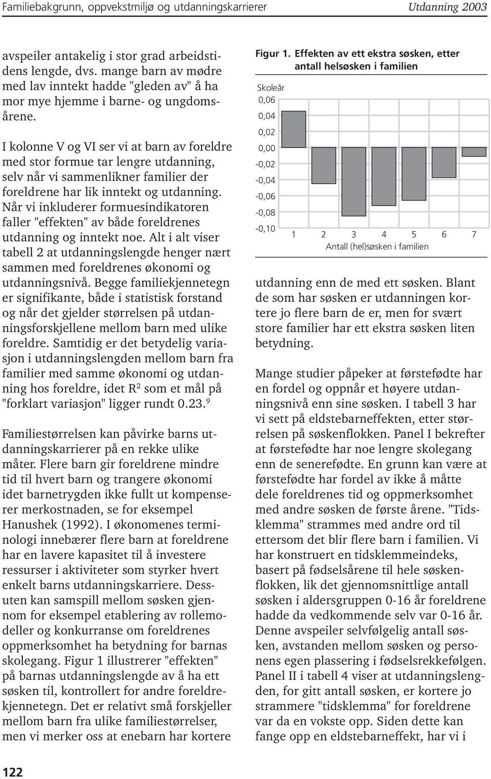 Når vi inkluderer formuesindikatoren faller "effekten" av både foreldrenes utdanning og inntekt noe.