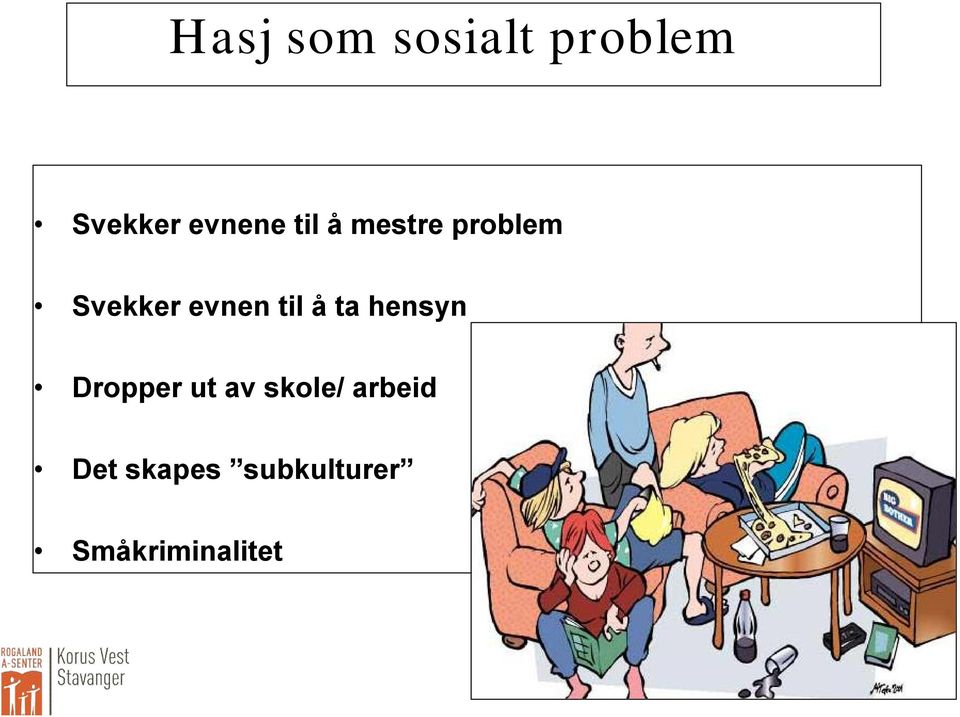 å ta hensyn Dropper ut av skole/ arbeid