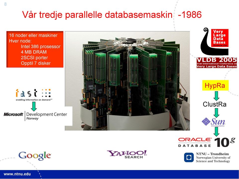 maskiner Hver node: Intel 386