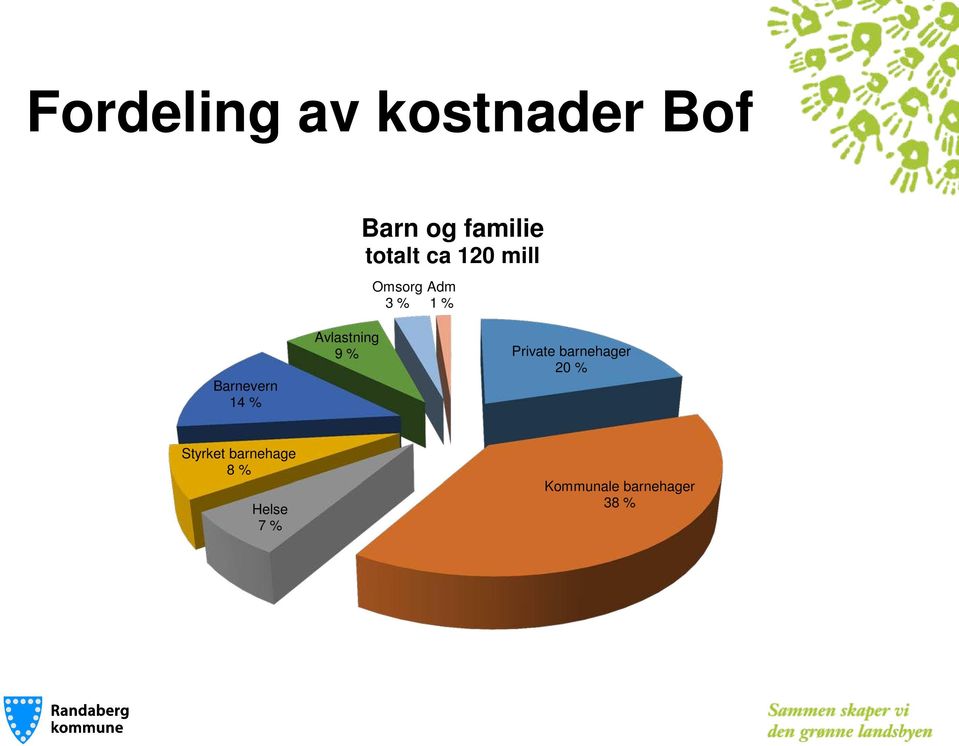 14 % Avlastning 9 % Private barnehager 20 %