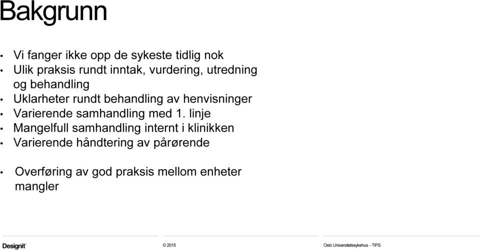 samhandling med 1.