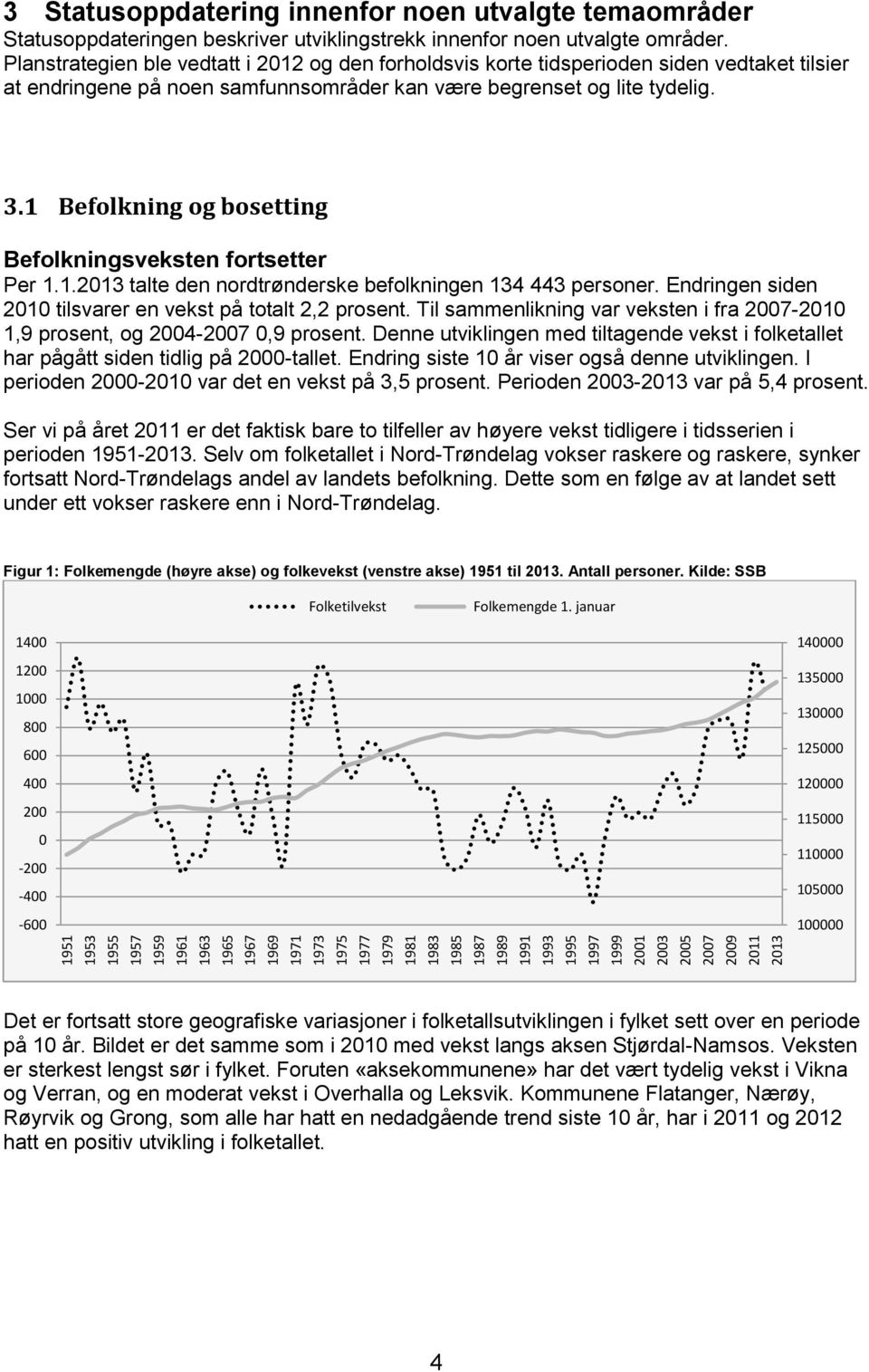 Planstrategien ble vedtatt i 2012 og den forholdsvis korte tidsperioden siden vedtaket tilsier at endringene på noen samfunnsområder kan være begrenset og lite tydelig. 3.