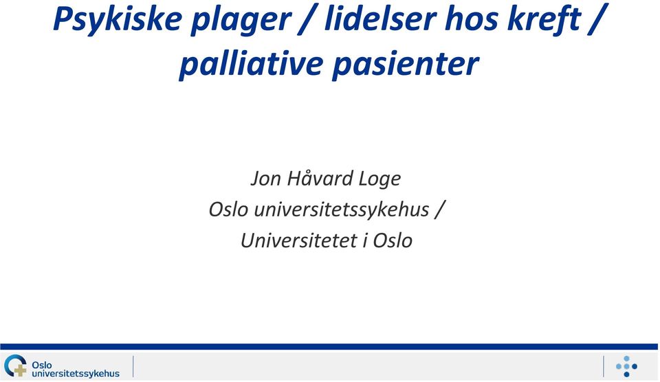 Jon Håvard Loge Oslo
