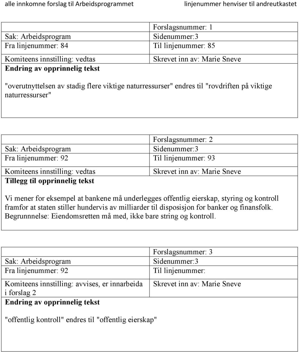 og kontroll framfor at staten stiller hundervis av milliarder til disposisjon for banker og finansfolk.