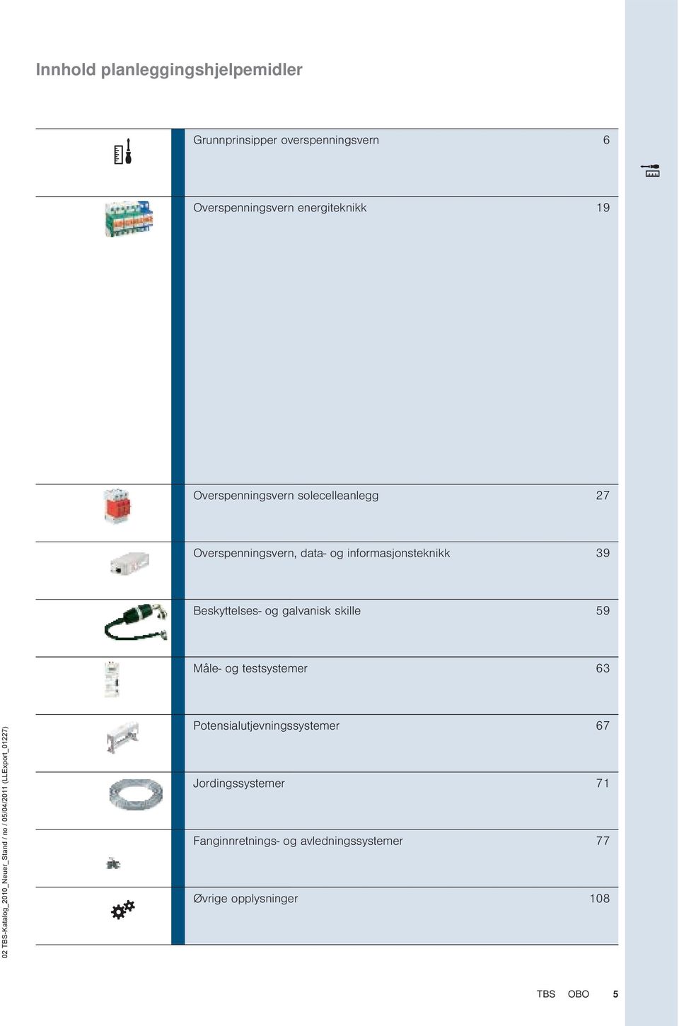 informasjonsteknikk 39 Beskyttelses- og galvanisk skille 59 Måle- og testsystemer 63