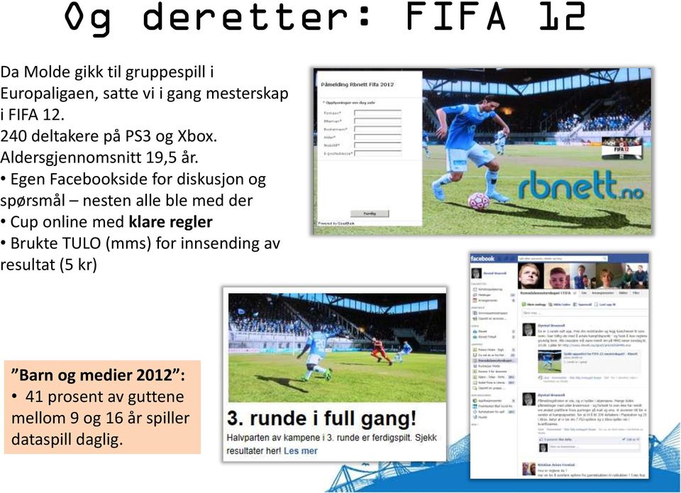 Egen Facebookside for diskusjon og spørsmål nesten alle ble med der Cup online med klare regler