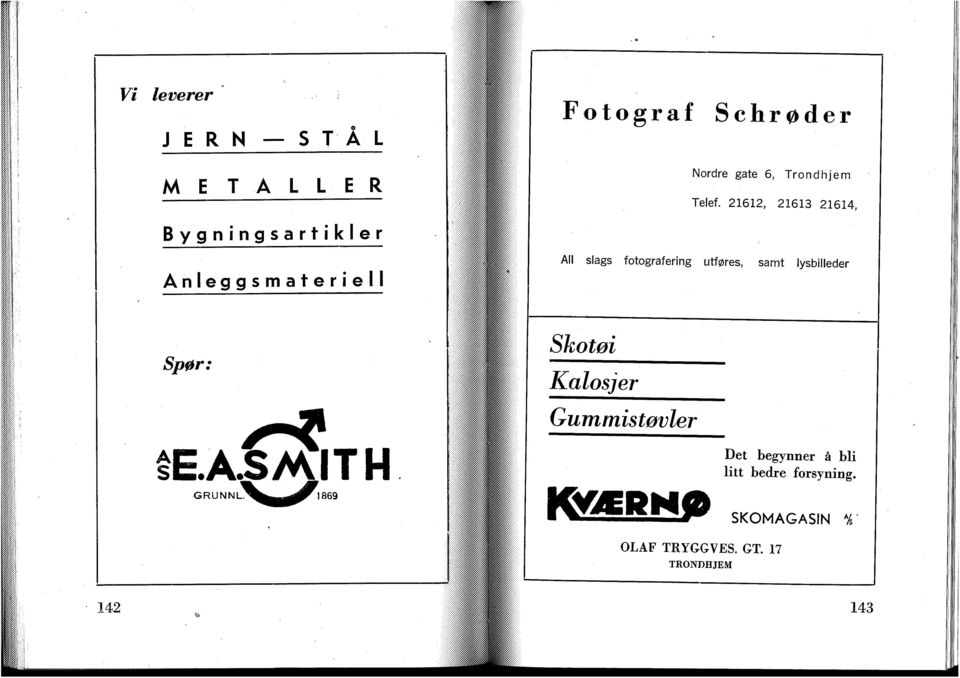 21612, 21613 21614, Bygningsartikler Anleggsmateriell All slags fotografering utføres,