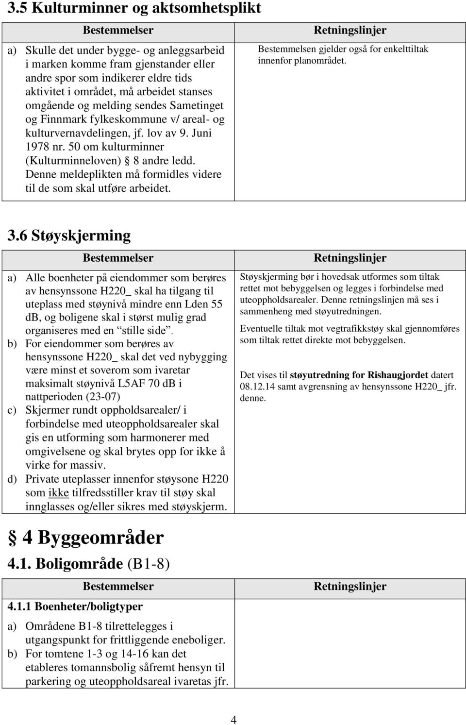 Denne meldeplikten må formidles videre til de som skal utføre arbeidet. Bestemmelsen gjelder også for enkelttiltak innenfor planområdet. 3.