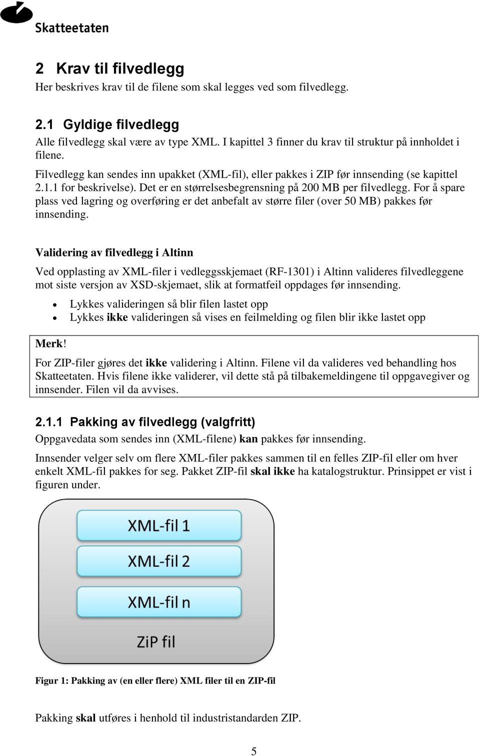 Det er en størrelsesbegrensning på 200 MB per filvedlegg. For å spare plass ved lagring og overføring er det anbefalt av større filer (over 50 MB) pakkes før innsending.