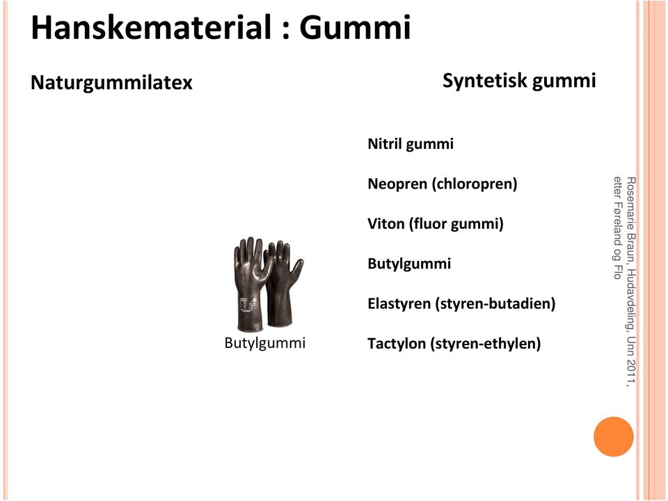 Neopren (chloropren) Viton (fluor gummi)