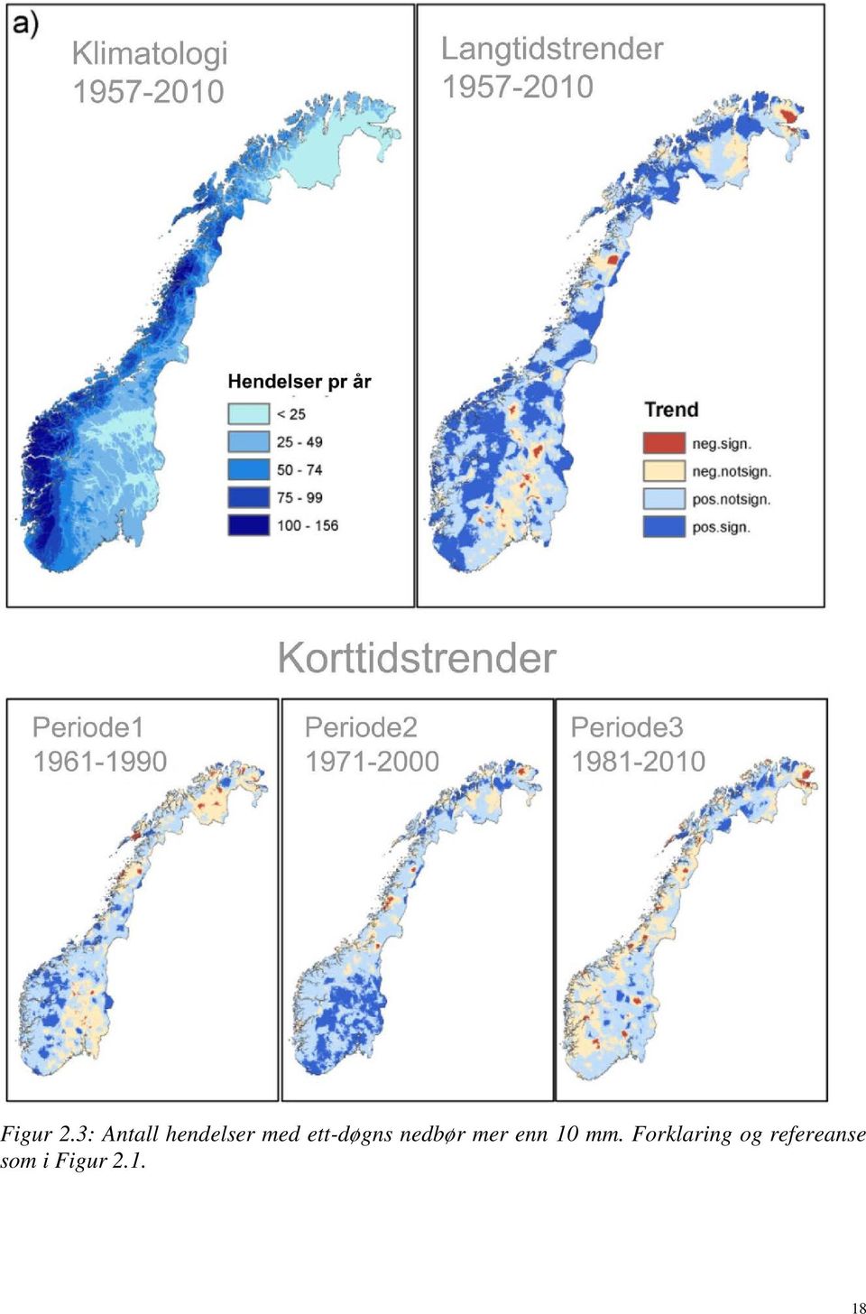 ett-døgns nedbør mer enn