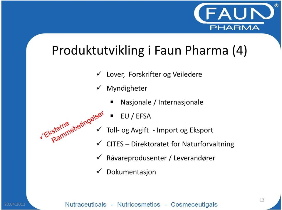 Toll- og Avgift - Import og Eksport CITES Direktoratet for