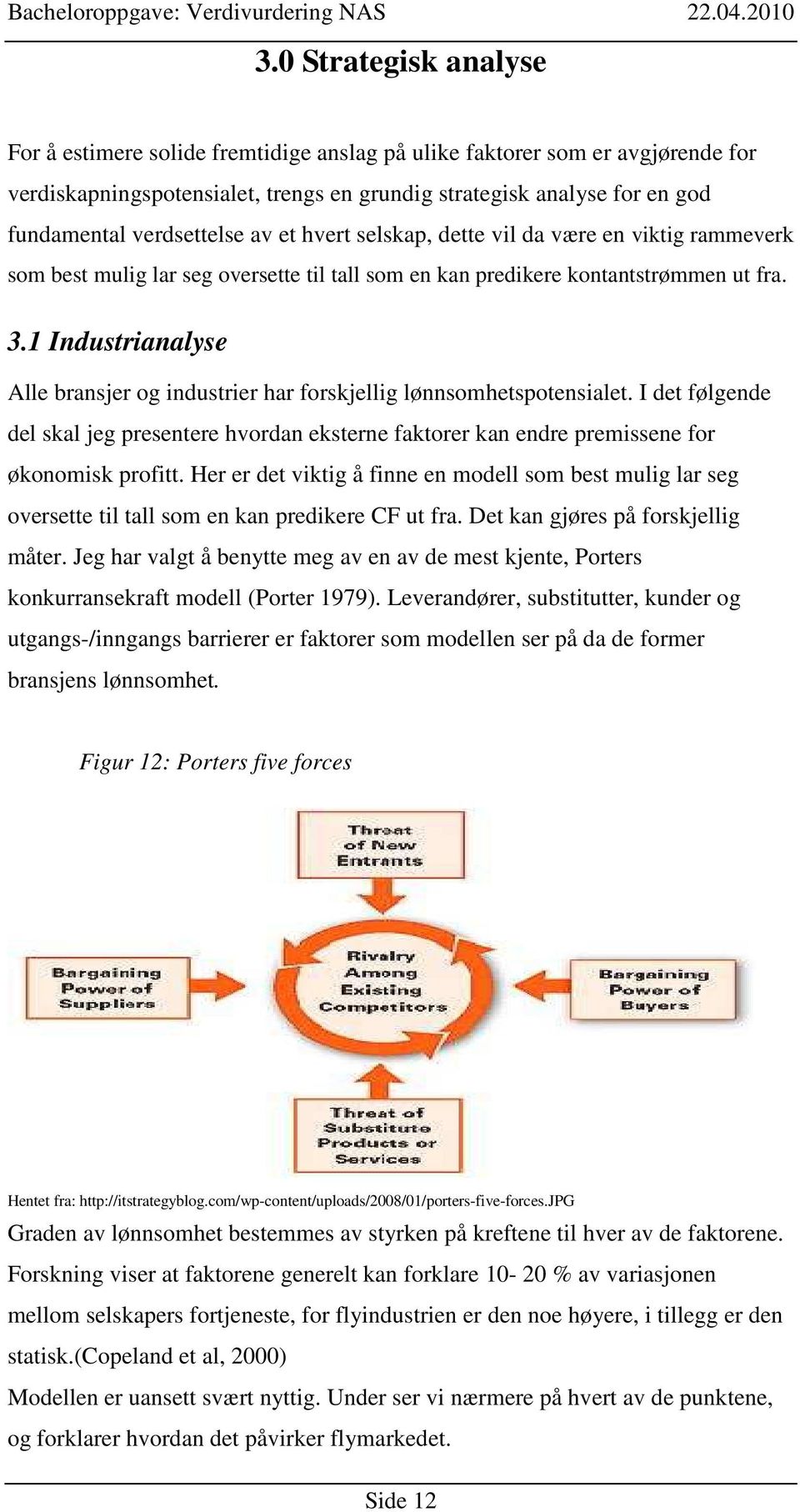 1 Industrianalyse Alle bransjer og industrier har forskjellig lønnsomhetspotensialet. I det følgende del skal jeg presentere hvordan eksterne faktorer kan endre premissene for økonomisk profitt.