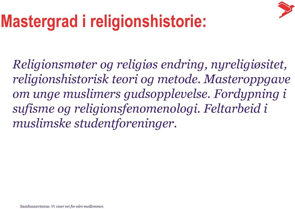 Masteroppgave om unge muslimers gudsopplevelse.