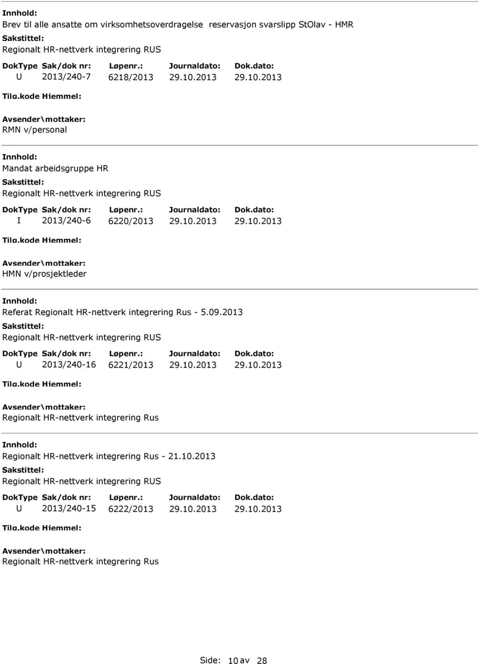 HR-nettverk integrering Rus - 5.09.