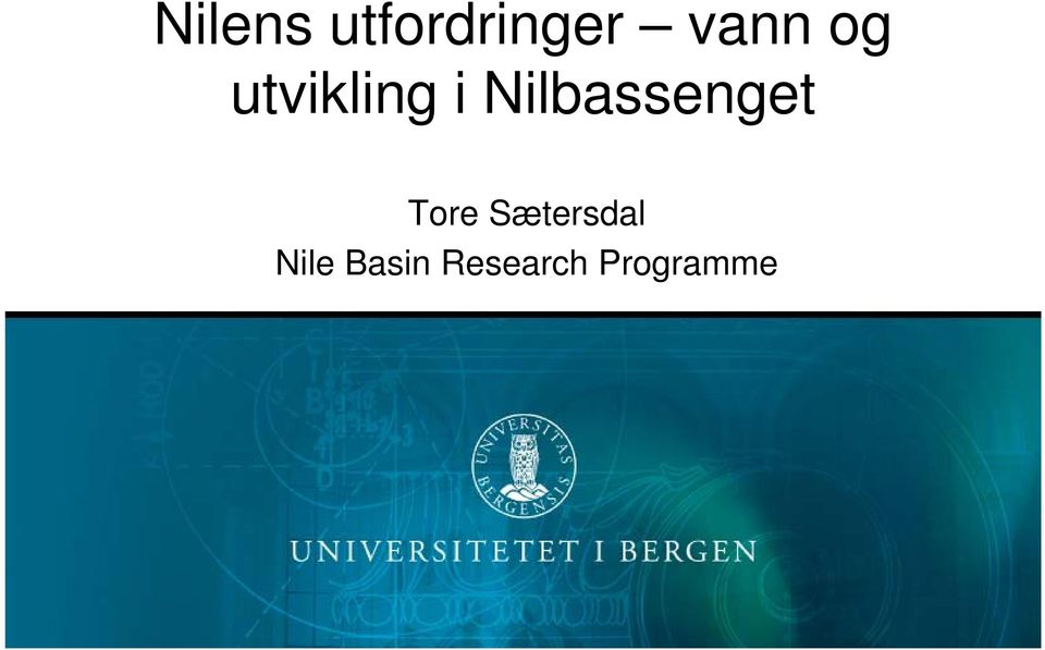 Nilbassenget Tore