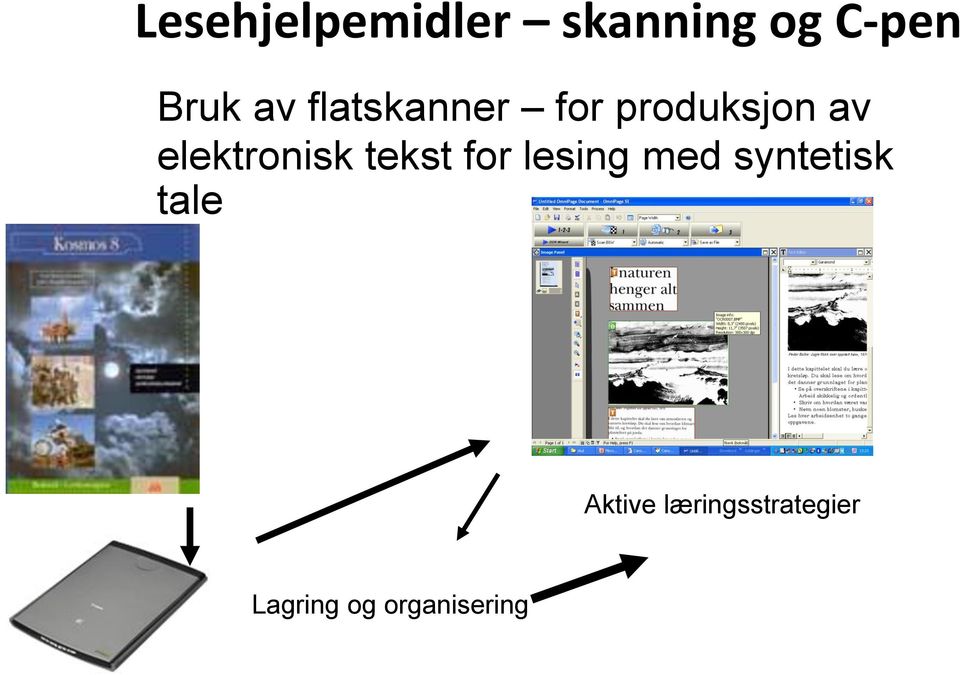 tekst for lesing med syntetisk tale Aktive