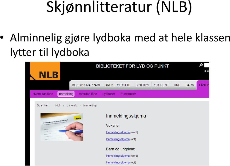 gjøre lydboka med at