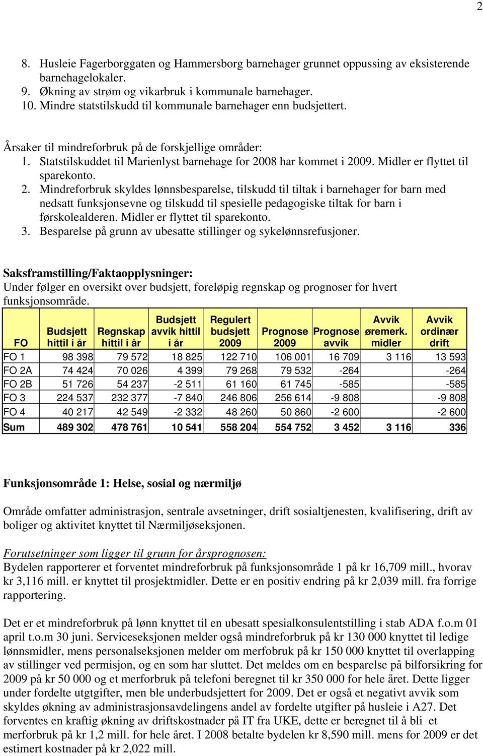 Midler er flyttet til sparekonto. 2.