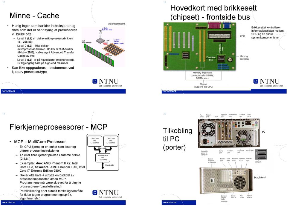 Kalles også Advanced Transfer Cache av Intel Level 3 (L3) er på hovedkortet (motherboard).